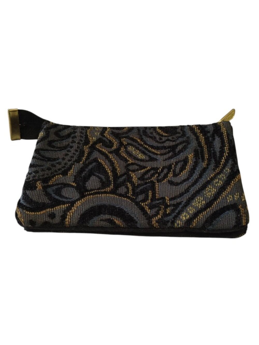 Danny K Tapestry Zip Closure Pouch Wallet Paisley Print Travel Vacation Pockets